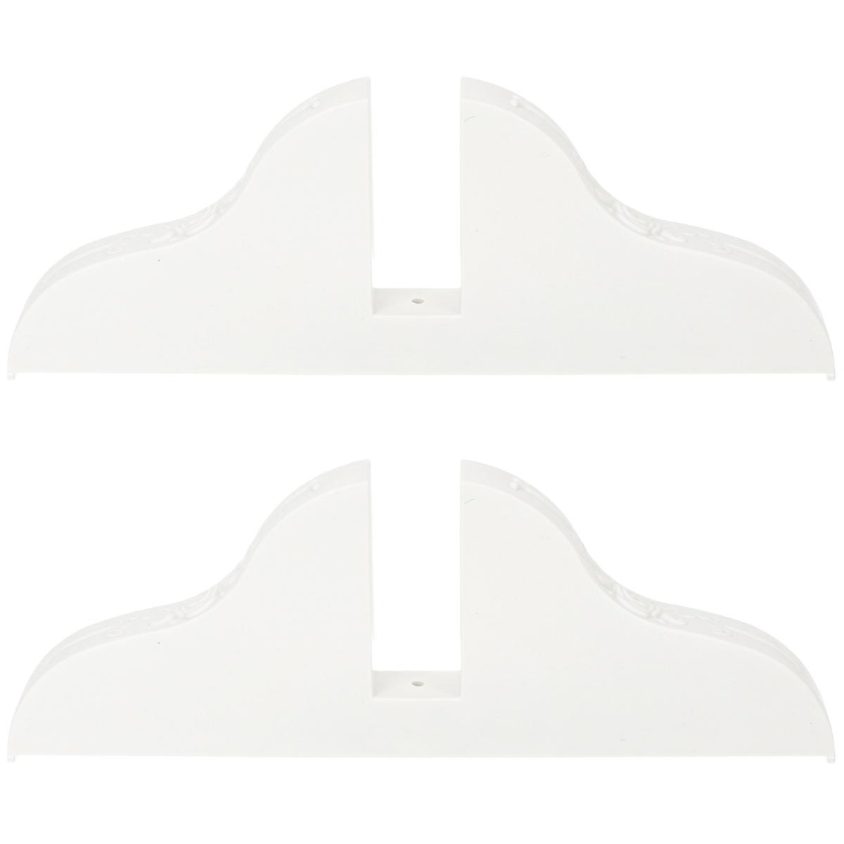 Screen Base Plastic Divider Stand for Home Use 2Pcs White Support