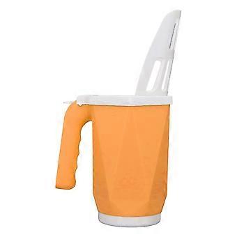 Cat Litter Scoop 3 in 1 Integrated Pet Litter Shovel Litter Bag Bin for Home Outdoor Yellow