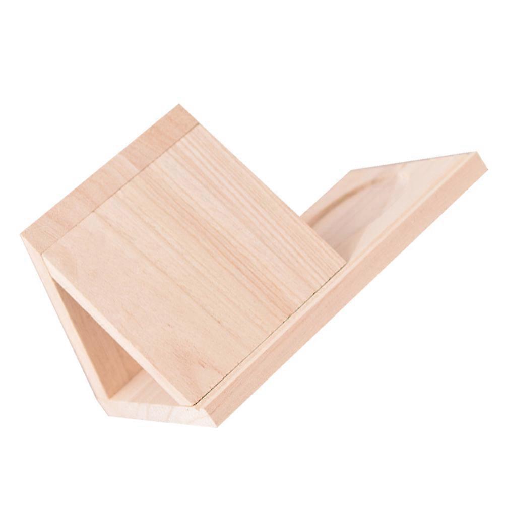 Wooden Triangle Book Holder for Home Use Multi-Function