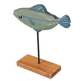 Wooden Fish Model Simulated Fish Decor for Kids Toy 8Pcs Collection