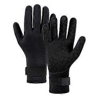 1 Paar 3mm Neoprenanzughandschuhe Thermal Anti Slip Neopren Tauchhandschuhe Surfhandschuhe für Speerfischen Schwimmen M