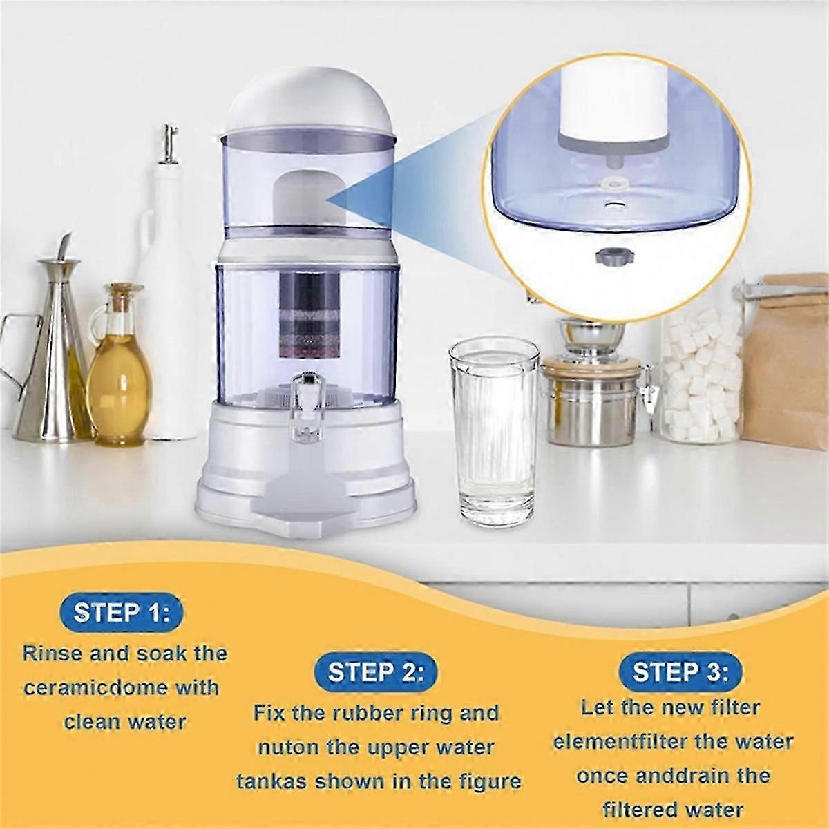 Replacement Ceramic Dome Water Filter, 4-Pack, 0.2 to 0.5 Micron