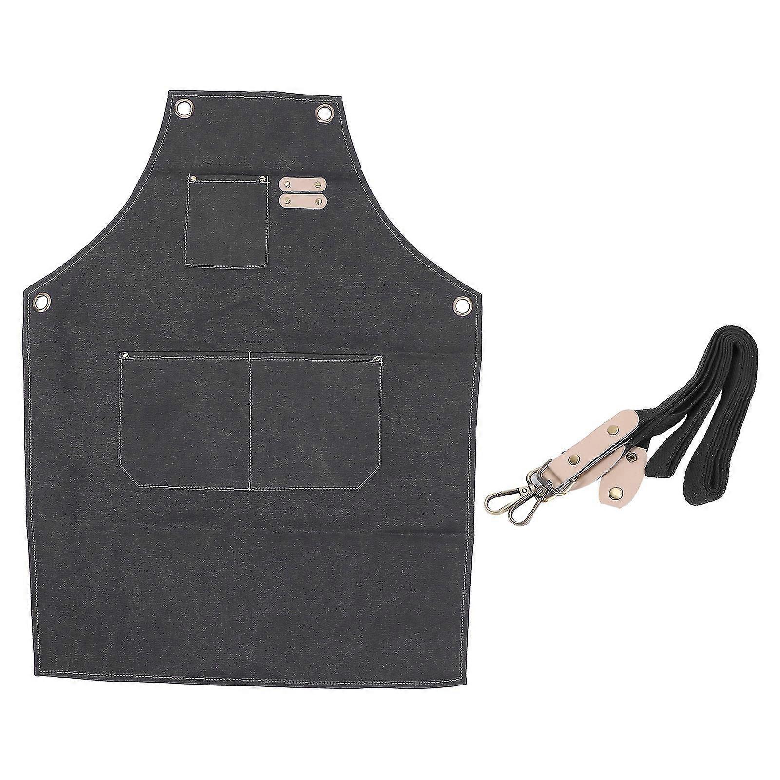 Adjustable Cotton Canvas Kitchen Apron