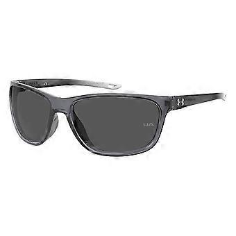 Under Armour UNDENIABLE JR 63M/IR Full Rim Transparent Grey Unisex Rectangle Sunglasses UV3 Original