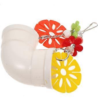 Parrot Chew Toy Plastic Pipe Toys for Bird Teeth Care 2Pcs Set