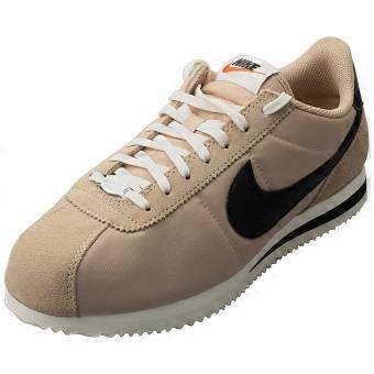 Nike Cortez Womens Fashion Trainers in Desert Black Sail