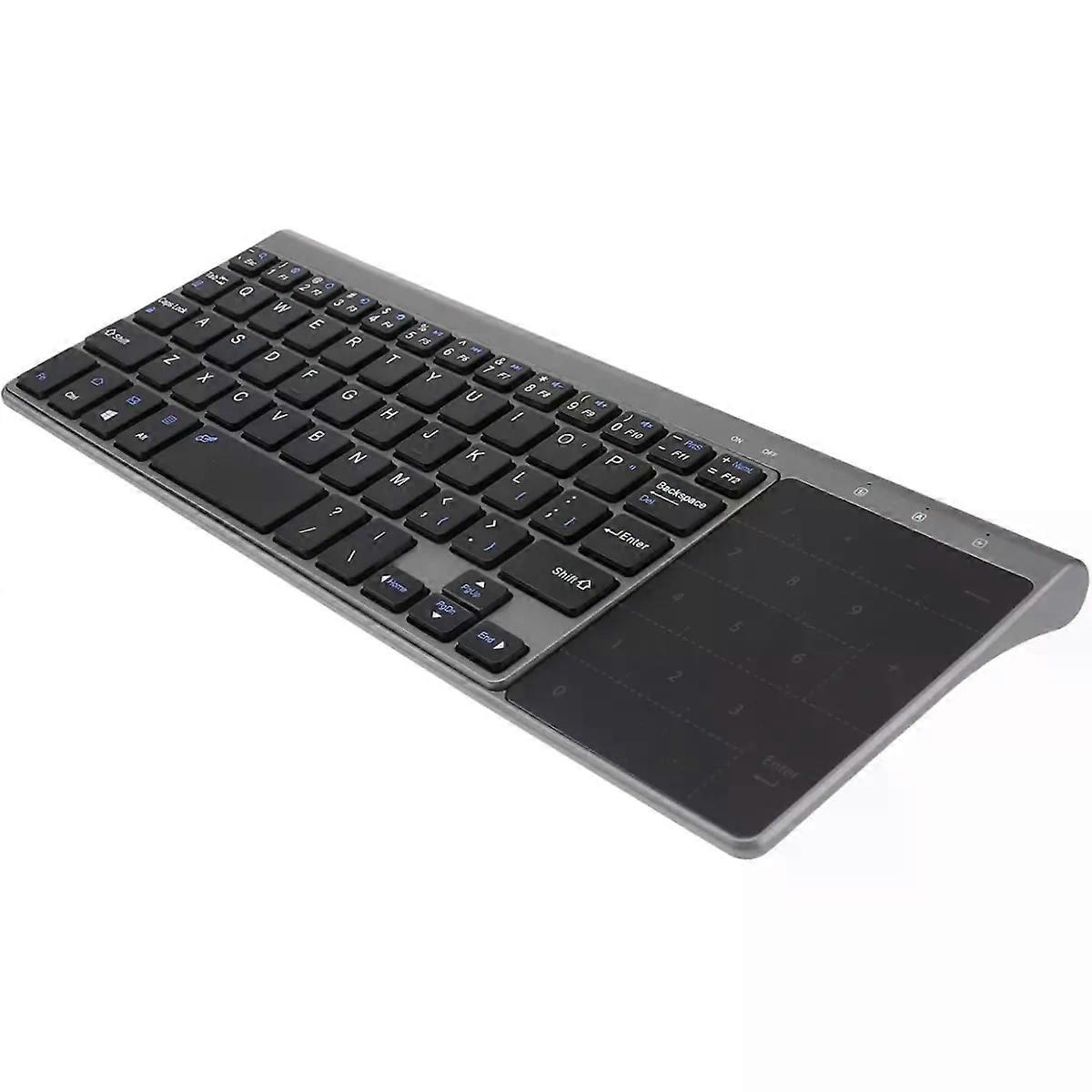 Wireless Computer Keyboard with Touchpad, 59 Keys 2.4ghz ABS