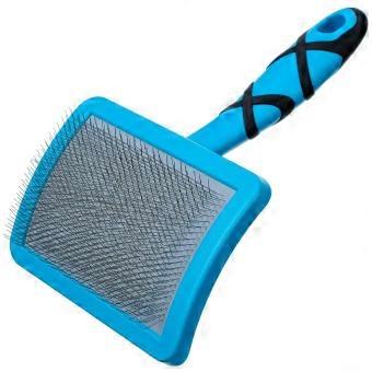 Curved Soft Slicker Pet Grooming Brush - Large