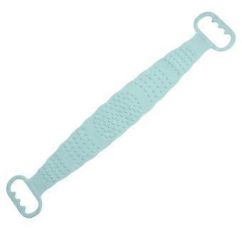 Back Scrubber compatible with Shower DoubleSided Silicone Towel Long Strap Gentle Body Exfoliation Green