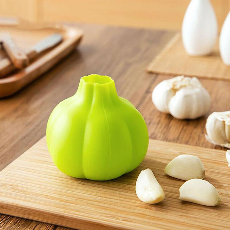 Magic Silicone Garlic Peeler Peel Useful Easy Kitchen Cooking Tool Gadget Green