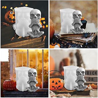 Stampi In Silicone Per Candele Halloween, Fai Da Te, Riutilizzabili, Resistenti Al Calore (fino A 230°)
