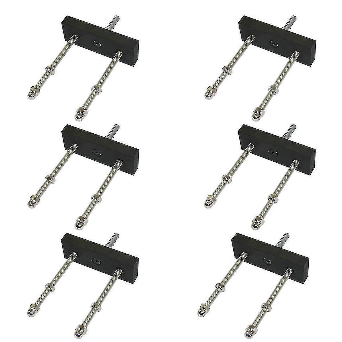 6 Pack Skateboard Floating Deck Display Wall Mount Rack Holder