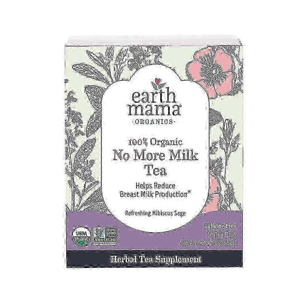 Earth Mama Organic No More Milk Tea For Reducing Breastmilk, 16 Ea
