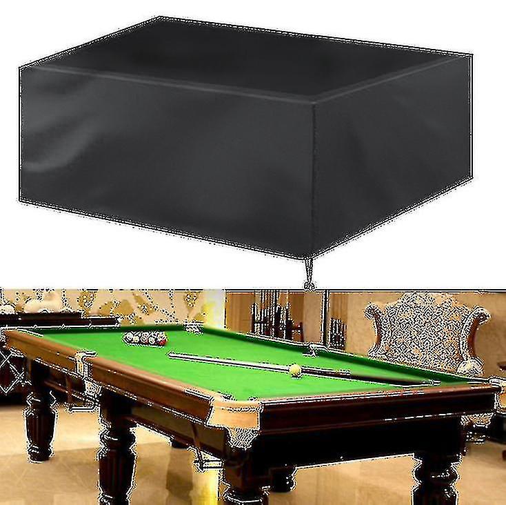 287*155*82cm Black 7 8 9ft Billiard Pool Table Covers With Drawstring Pool Table Billiard Waterproof Table Cover