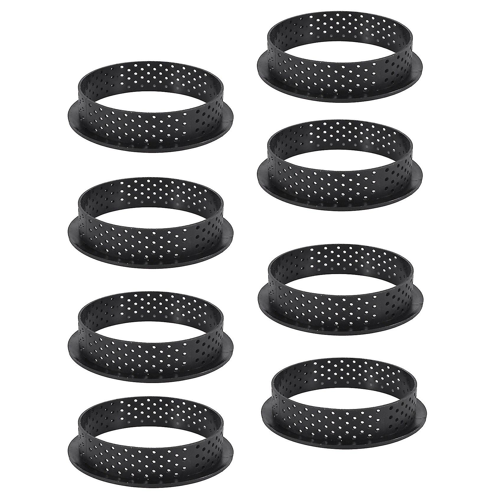 8 Pcs Perforated Cake Cutter Round Shape Foam Ring Decorating