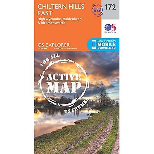 OS Explorer Map Active (172) Chiltern Hills East (OS Explorer Active Map)