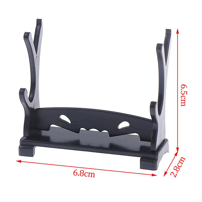 Two Tiers Holder Display Stand Acrylic Bracket Rack For Wand Collection Shelf