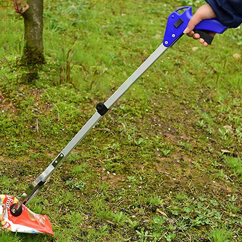 83cm Foldable Long Trash Clamps Grab Pick Up Tool Curved Pickup Grabber Tools