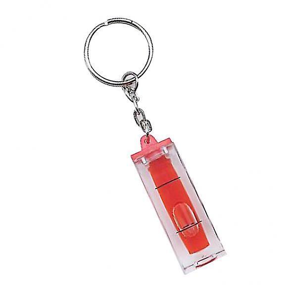 3xMini Acrylic Keychain Block Level Vial Red