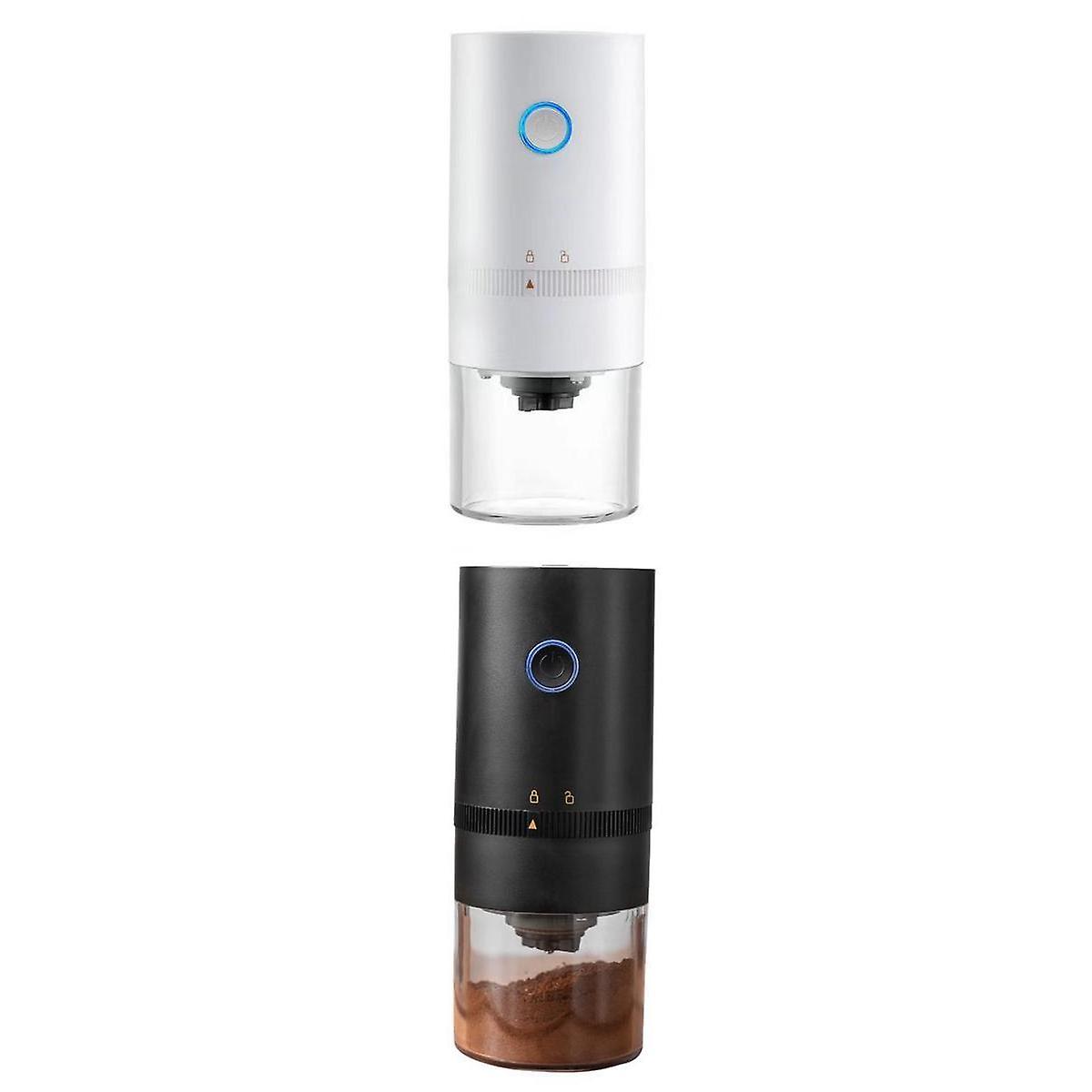 2x Coffee Grinder USB Port One Touch Auto for Home Kitchen Office