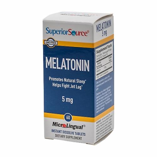 Superior Source Melatonin,5mg ,60 Tabs (Pack of 1)