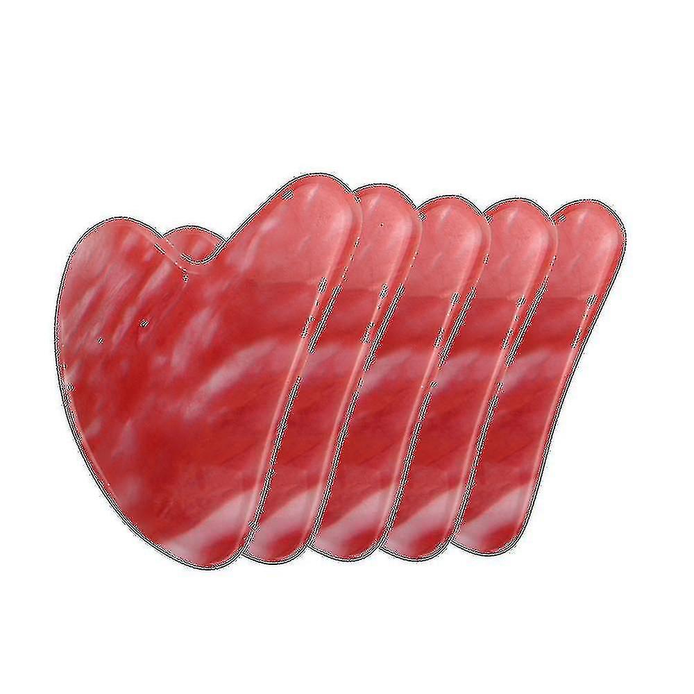 3/5 יחידות כלי עיסוי Gua Sha לעיסוי גירוד עוררימון אדום אבן ירקן פנים צוואר גוף מגרד כלים לטיפול