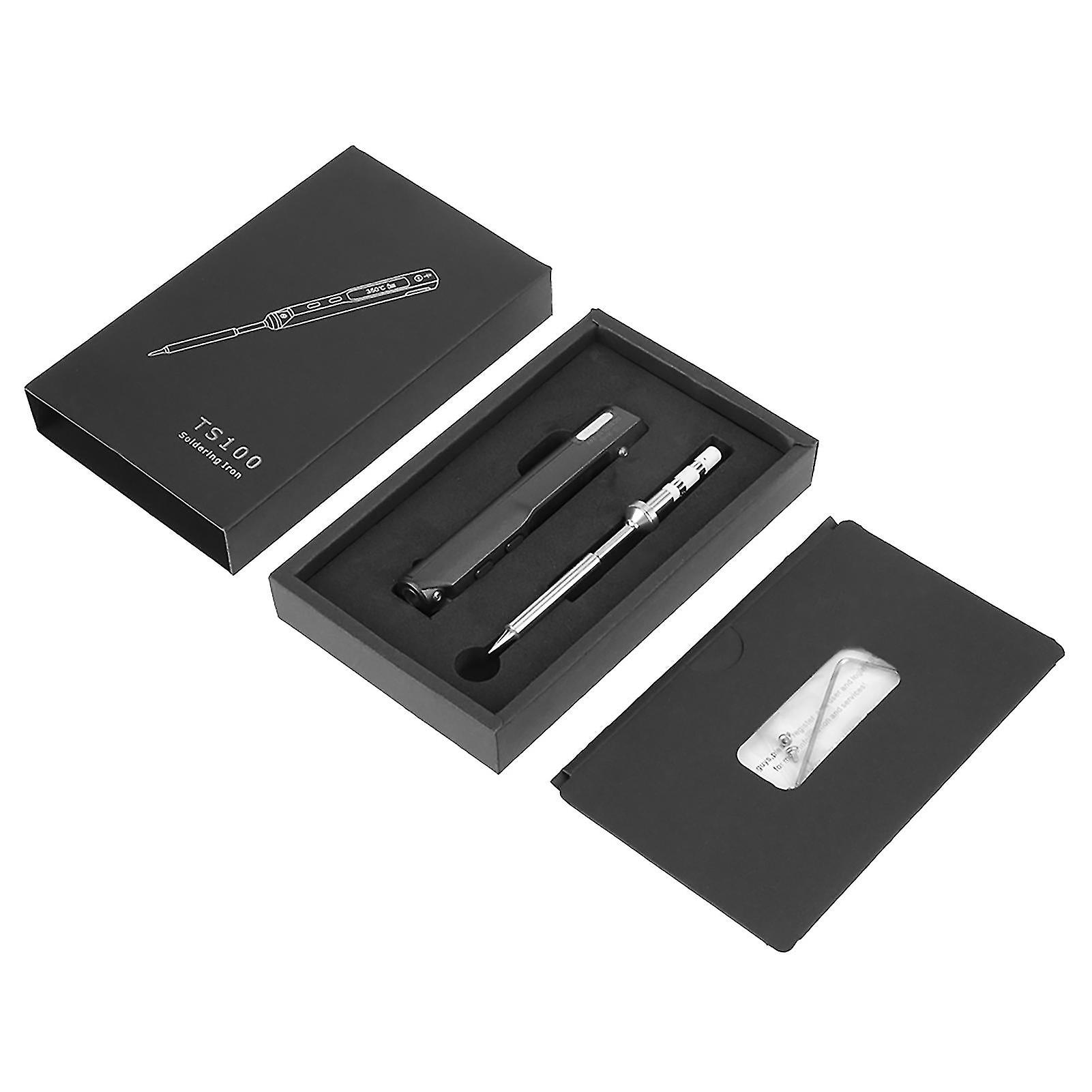 Ts100 DC 12v-24v 65w البسيطة المحمولة الرقمية الكهربائية لحام الحديد لحام كيت