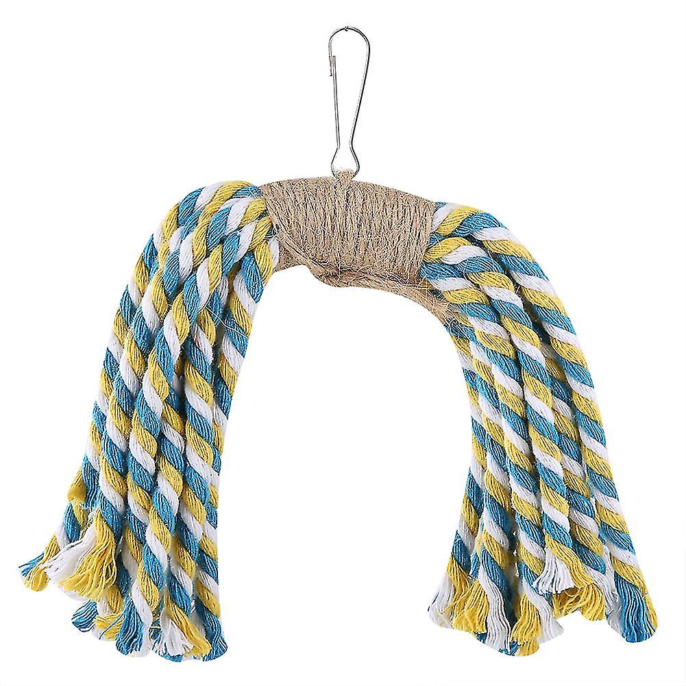 Parrot toy, bird chew toy, hanging cotton rope, parrot toy
