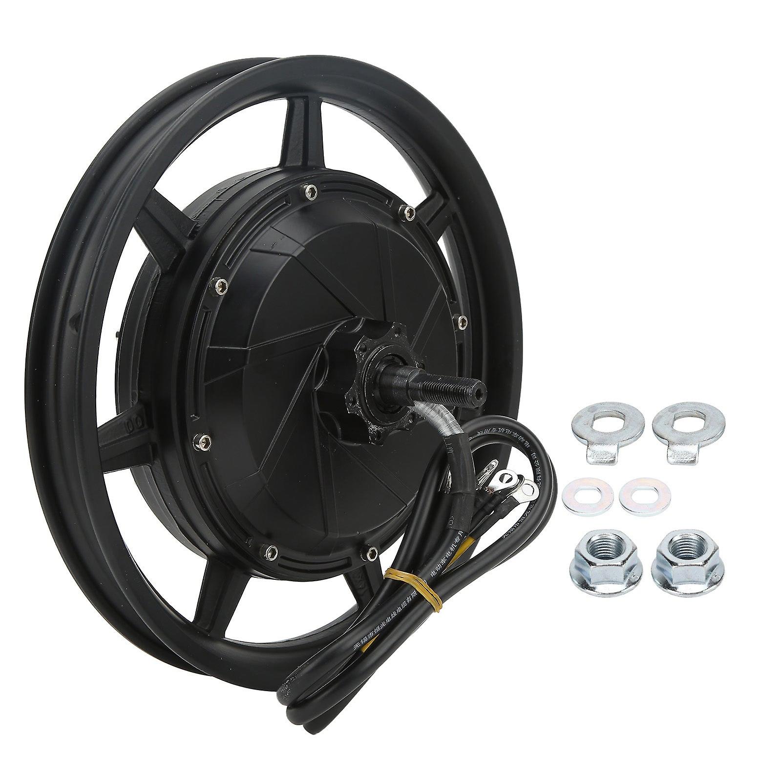 المحور الكهربائي موتور عجلة محور المحرك كيت 36v-72v العالمي 2000w إلى 3500w 1850 دورة في الدقيقة 120 كم / ساعة 14in سبائك الألومنيوم للكهرباء