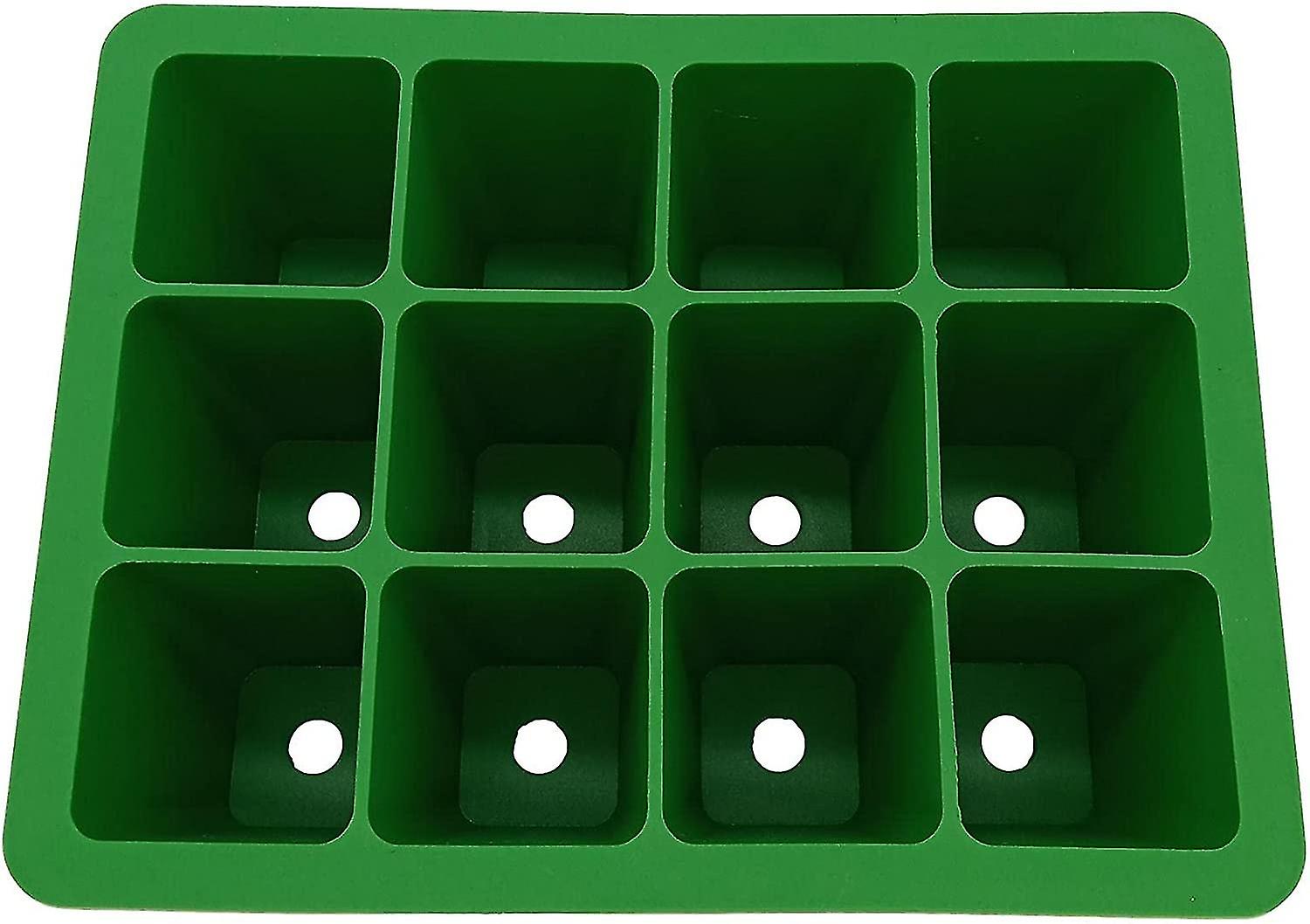 Silicone Seed Tray For Seedlings, Reusable Seed Starting Tray, 12 Cell Seedling Pots Seed Starter Po