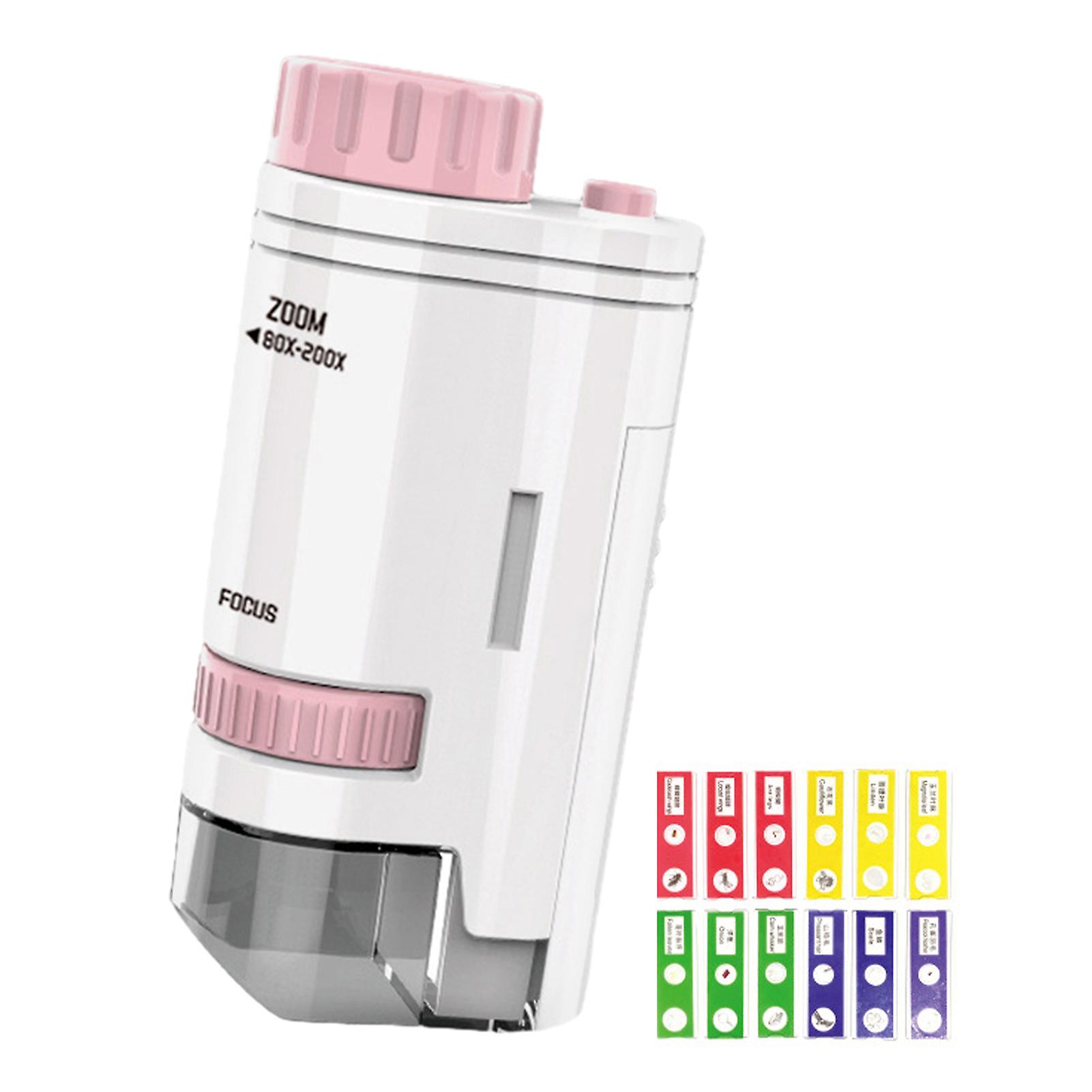 Children's Handheld Microscope, 3 Modes Mini Microscope, High-Definition Multipurpose Outdoor Microscope