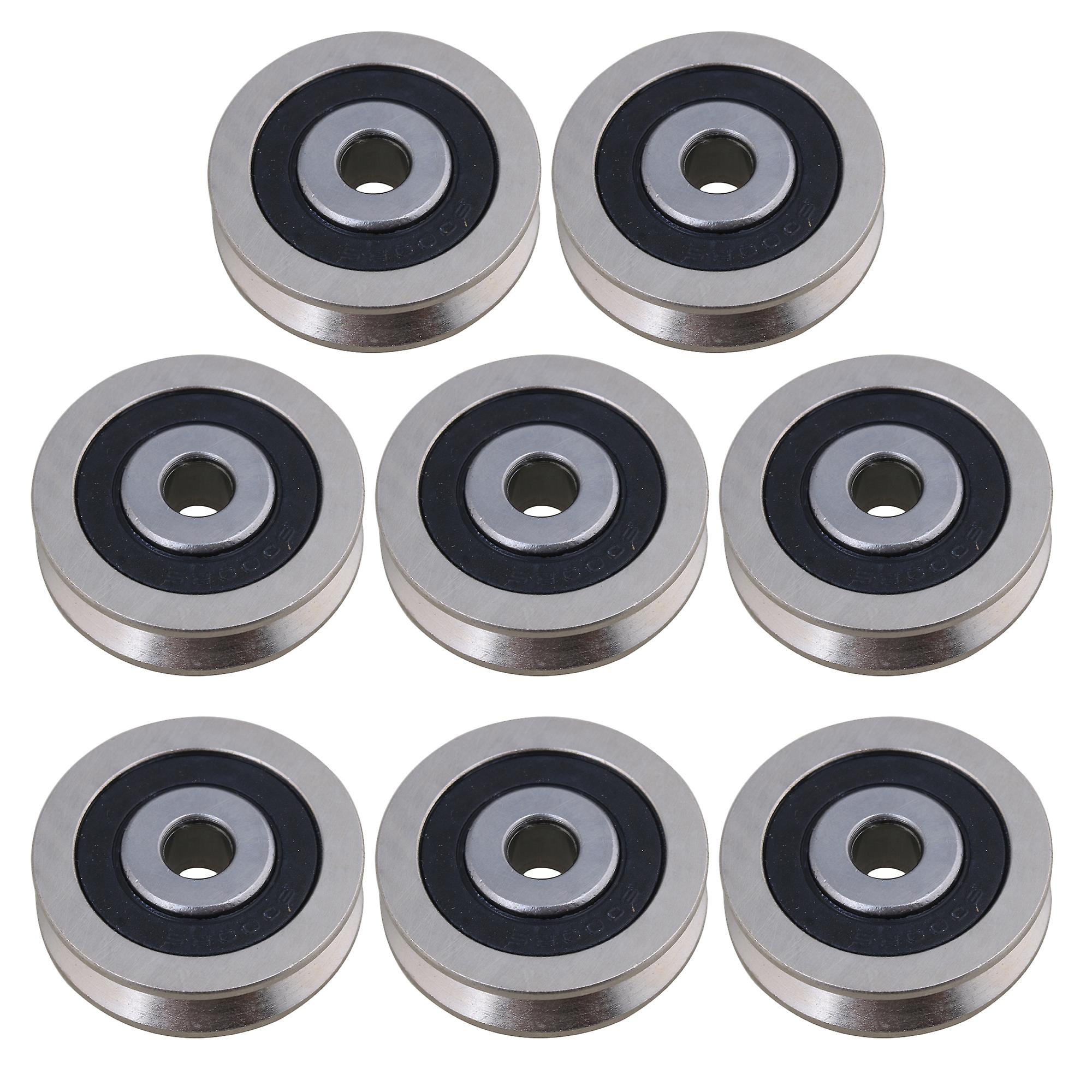 8 PCS Guide Pulley Sealed Rail Ball Bearings for Transmission Pulley