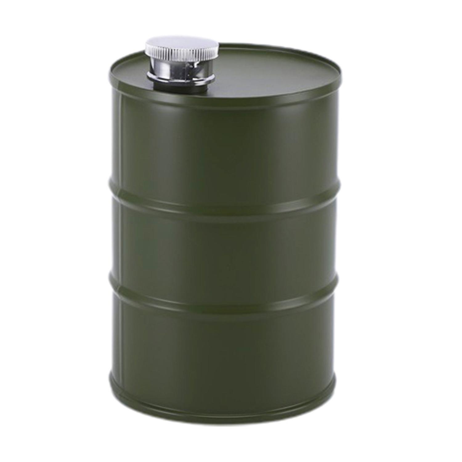 ZHOUBA 750 ml Oil Drum No Odor Portable Wine Storage Camping Whisky Flagon Wine Jug Camping Supplies
