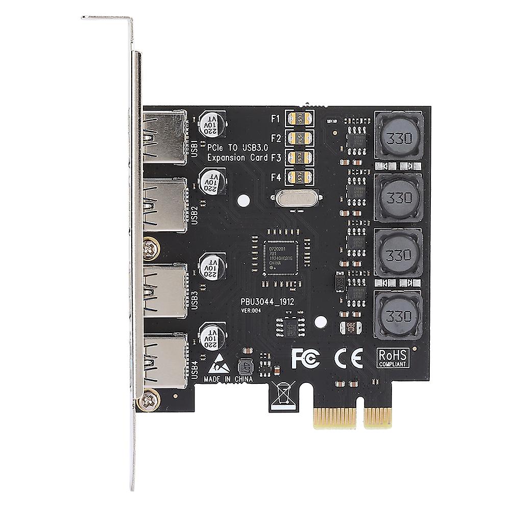 PC Expansion Card USB 3.0 PCI E 4 Port Adapter for NEC Chip High Speed Transfer Rate