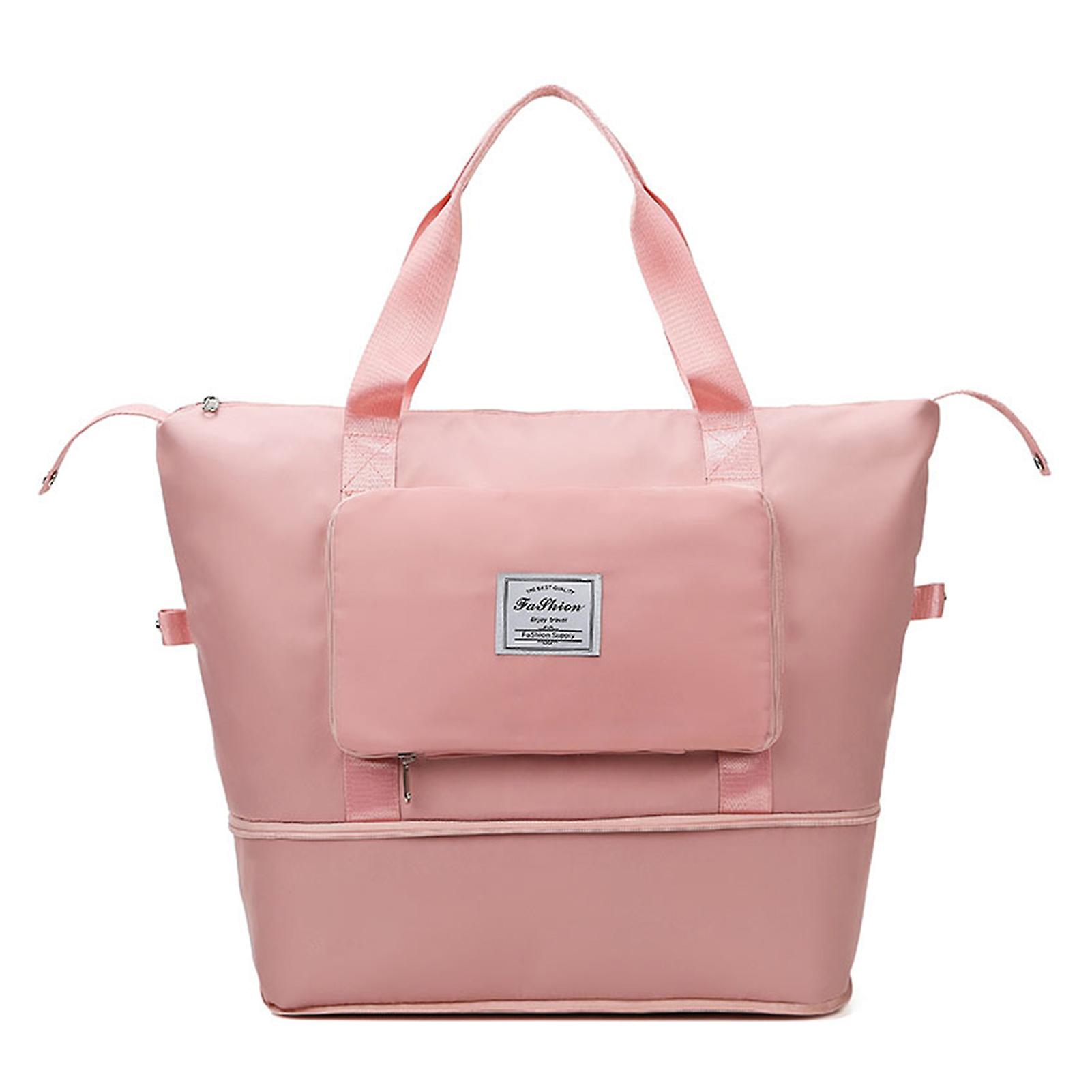 Solid-Color Collapsible Boarding Bag Multi-Functional Durable Airlines Bag for Short Trip Camping