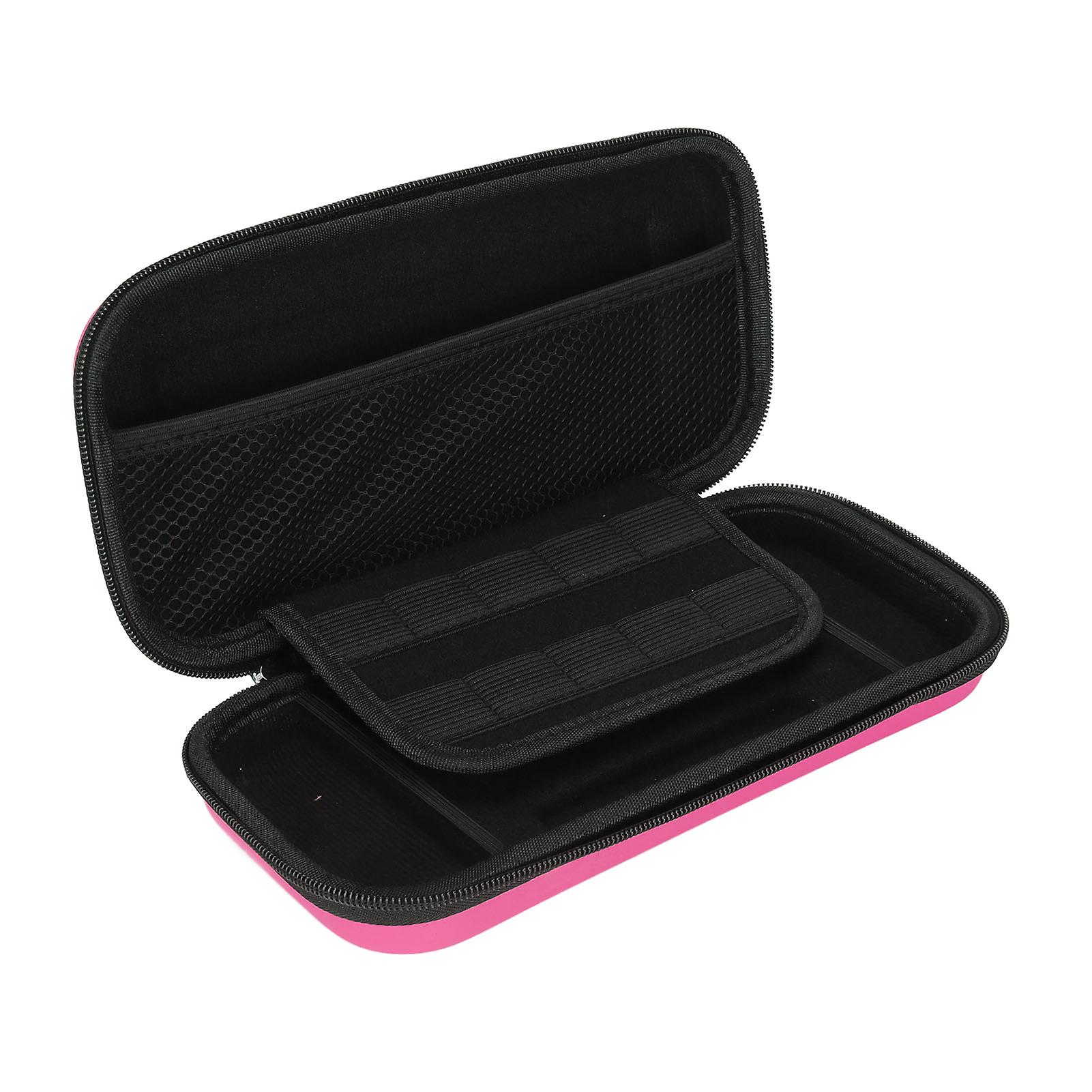 Carrying Storage Bag Crash Resistant Large Space Scratch Resistant Carrying Storage Case for Switch Host Portable Pink