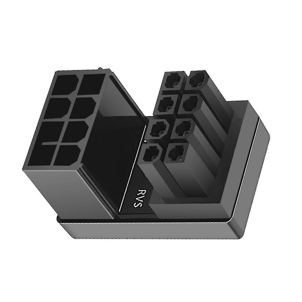 1pc GPU VGA PCIE 8-poliger 6-poliger Stecker 180 Grad abgewinkelt zu 8-poligem 6-poligem Buchsenadapter-hao