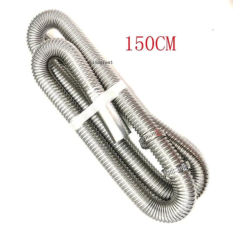 60/100/120/150/200/250/300 ס"מ משאית רכב ואן דיזל מחמם חניה אוויר צינור צינור פליטה נירוסטה צינור אוורור גז ~ 45918