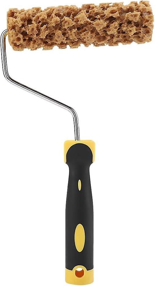 Pattern Texture Paint Roller Decorative Brush with Handle Decorate Grain Tool Apply Raised to Walls and Ceiling for Paint