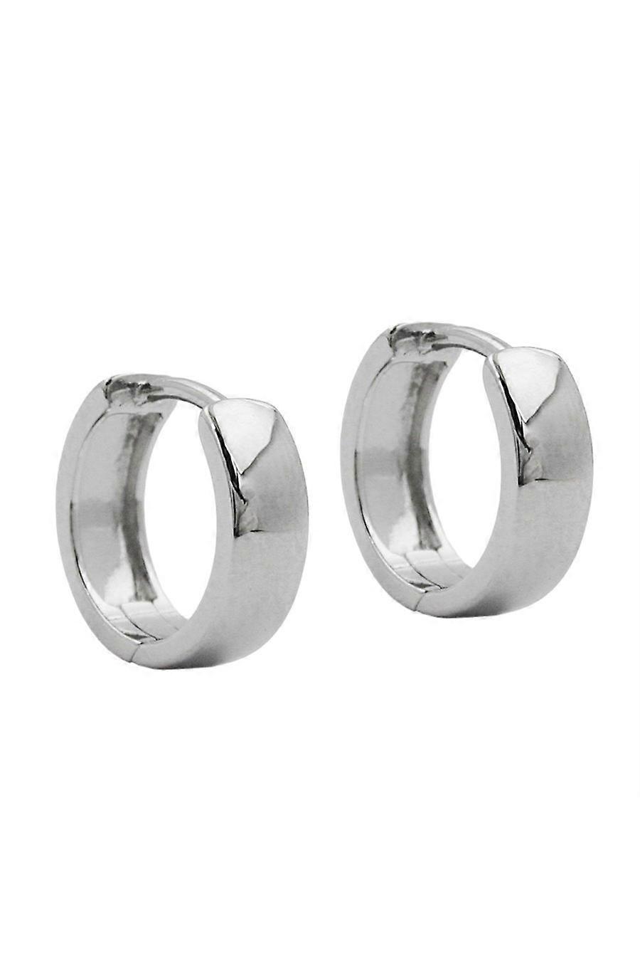 Hoop Earrings 12mm X 4mm Silver 925 - Gl93211