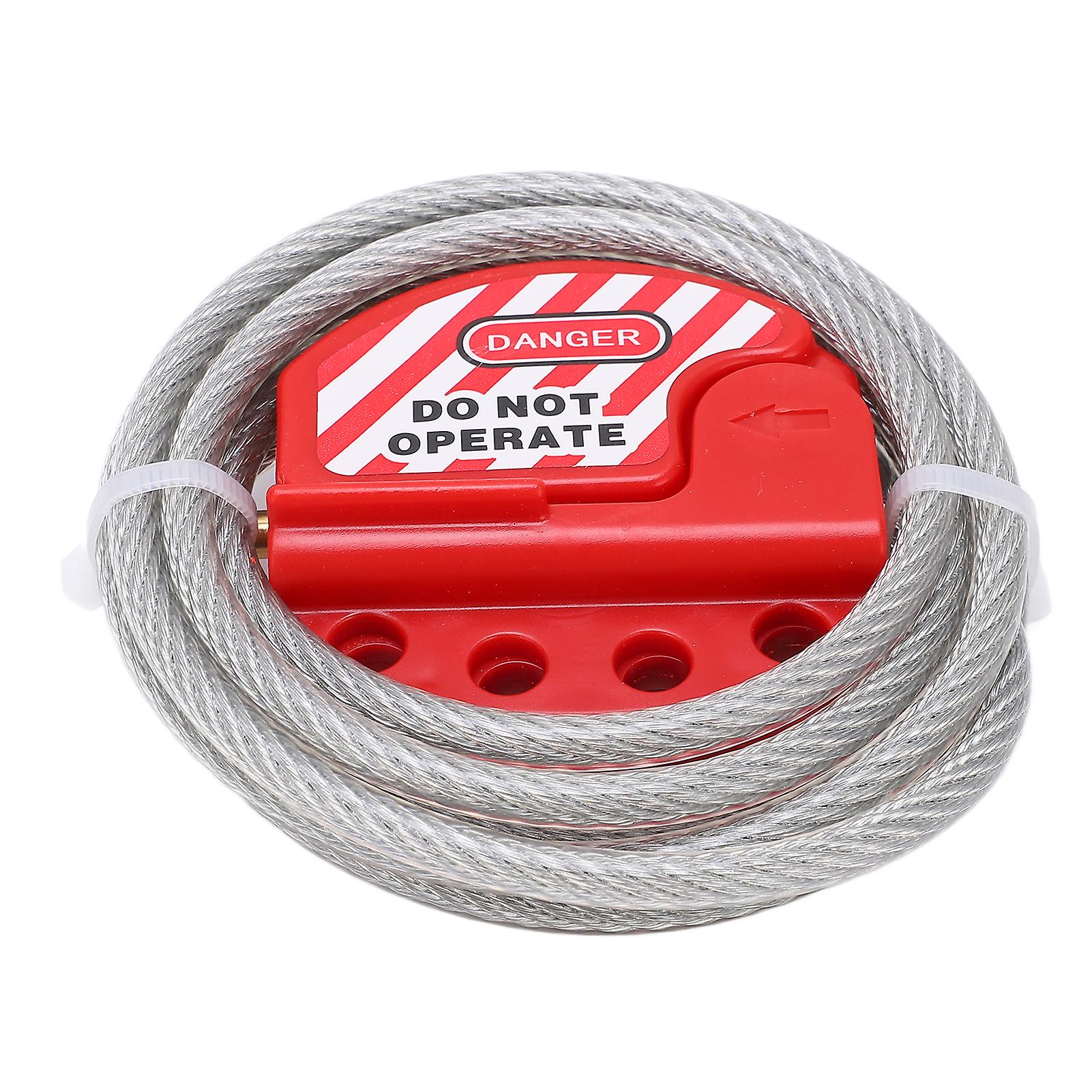 Cable Lock Four Keyhole Cables High Temperature Resistance High Security Lockout Tagout Kit