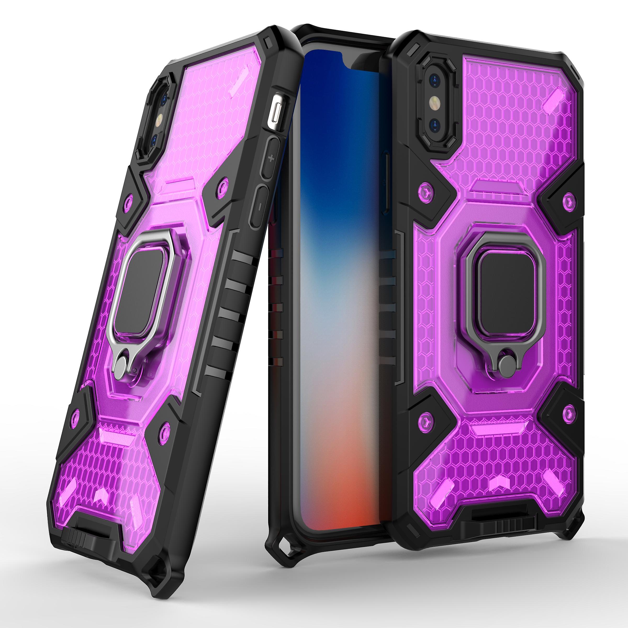 For iPhone X Phone Case With Ring Holder Kickstand