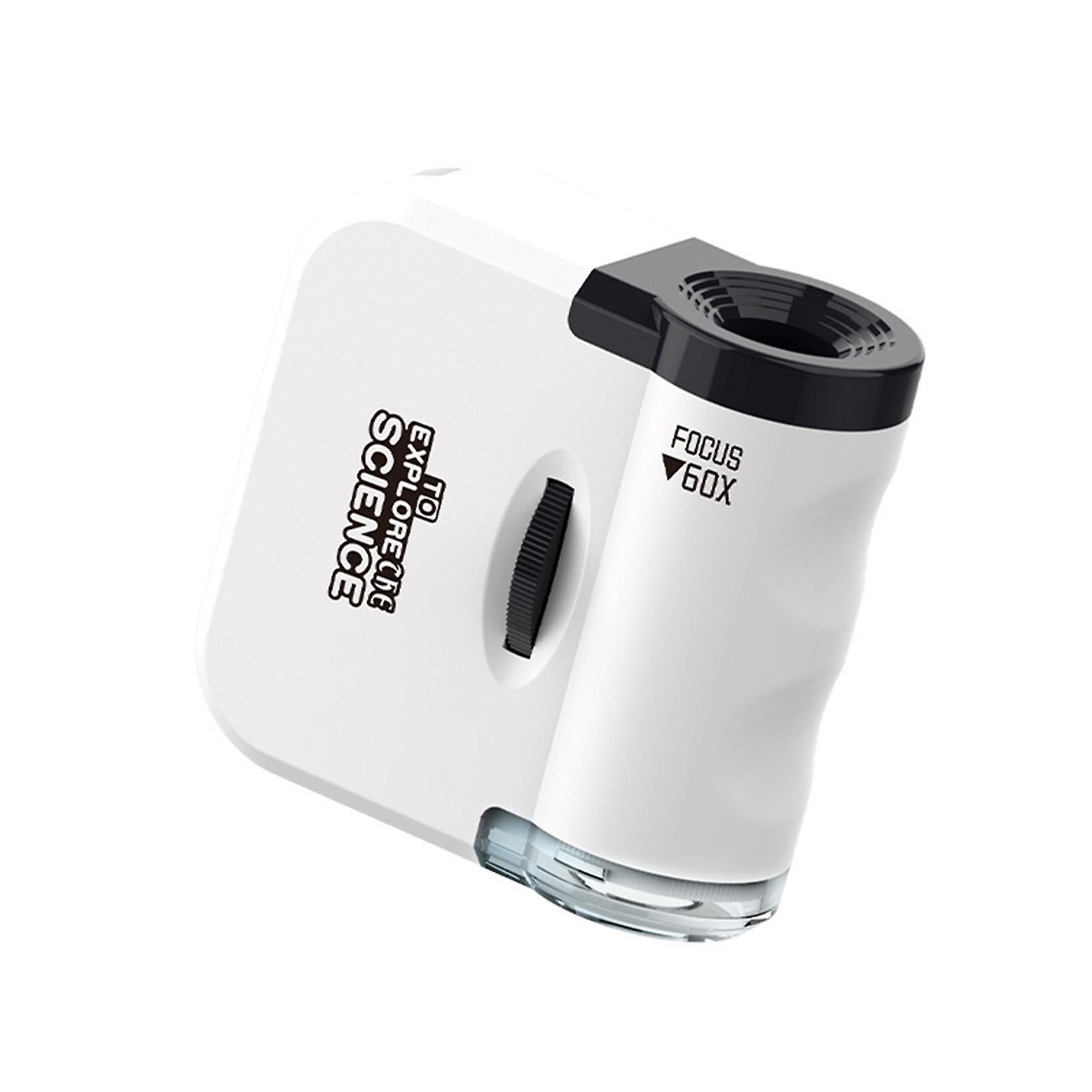 Pocket Microscope Mini Microscope Toy Stem 60x Portable for Kids