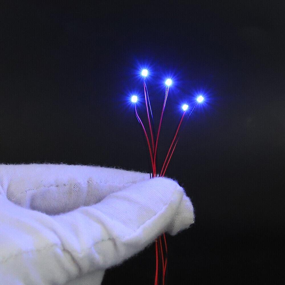 40x LED 0805 0402 1206 0603 SMD med kabel mikrotråd 30cm lödd miniatyr