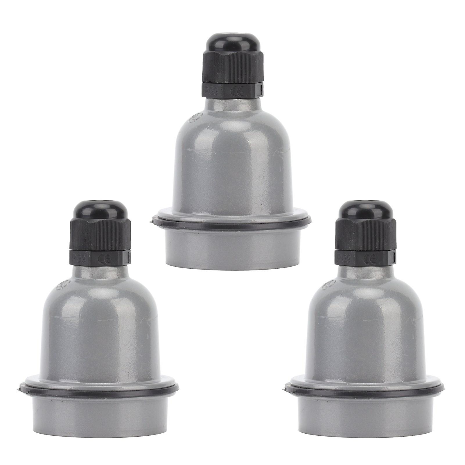 3 Pcs E27 Lamp Holder Waterproof Good Heat Insulation Anti Melting Ceramic E27 Light Socket
