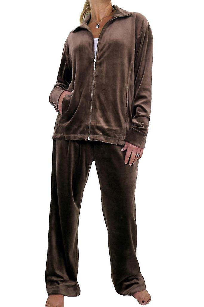 icecoolfashion Women's Velour Sweatshirt & Joggers Plus Size Tracksuit