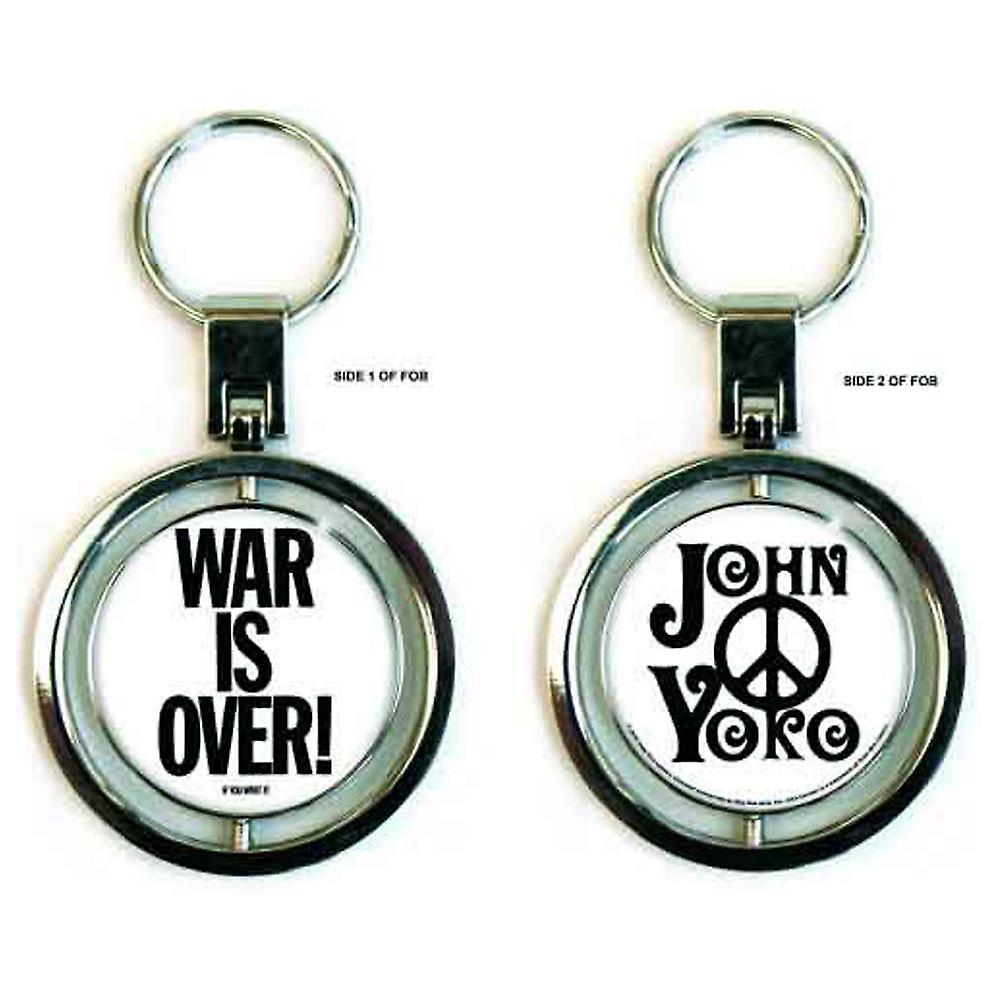 John Lennon War Is Over Spinner Keychain