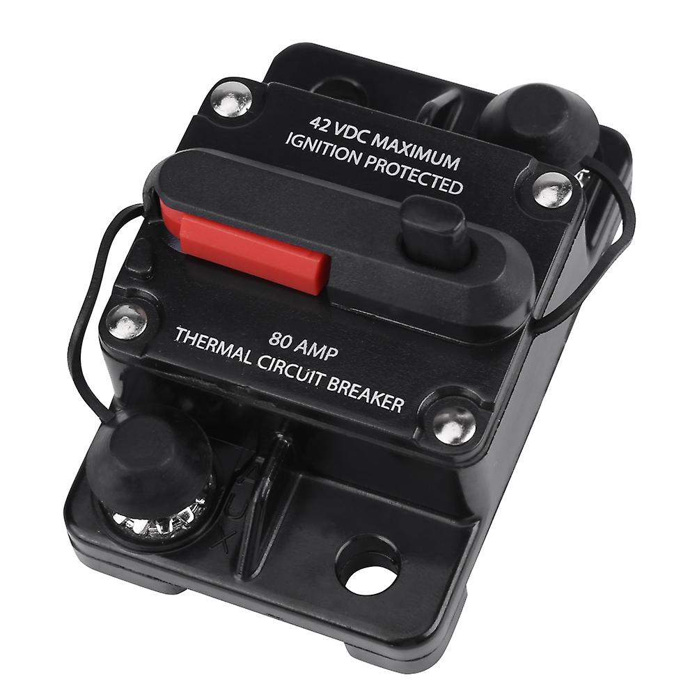 DC12V-42V Car Stereo o Inline Circuit Breaker Manual Reset(80A)