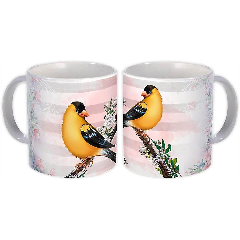 Gift Mug: American Goldfinch Bird