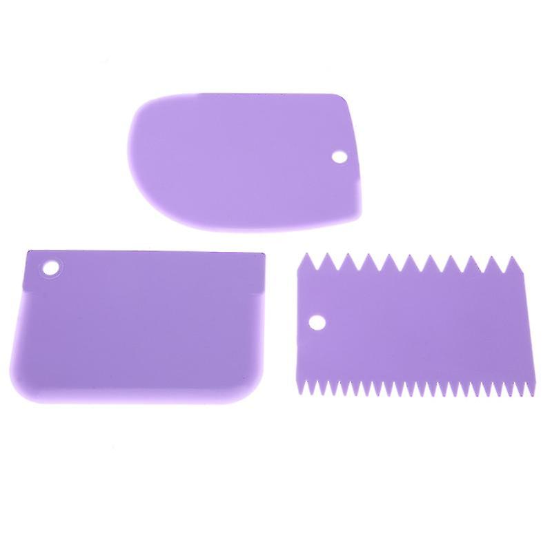 3pcs Plastic Cake Smoother